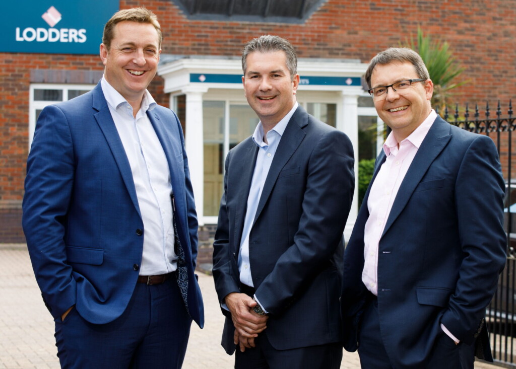 Real Estate Group (Paul Mourton, Chris Dewes, Mark Miller) outside of Lodders Solicitors