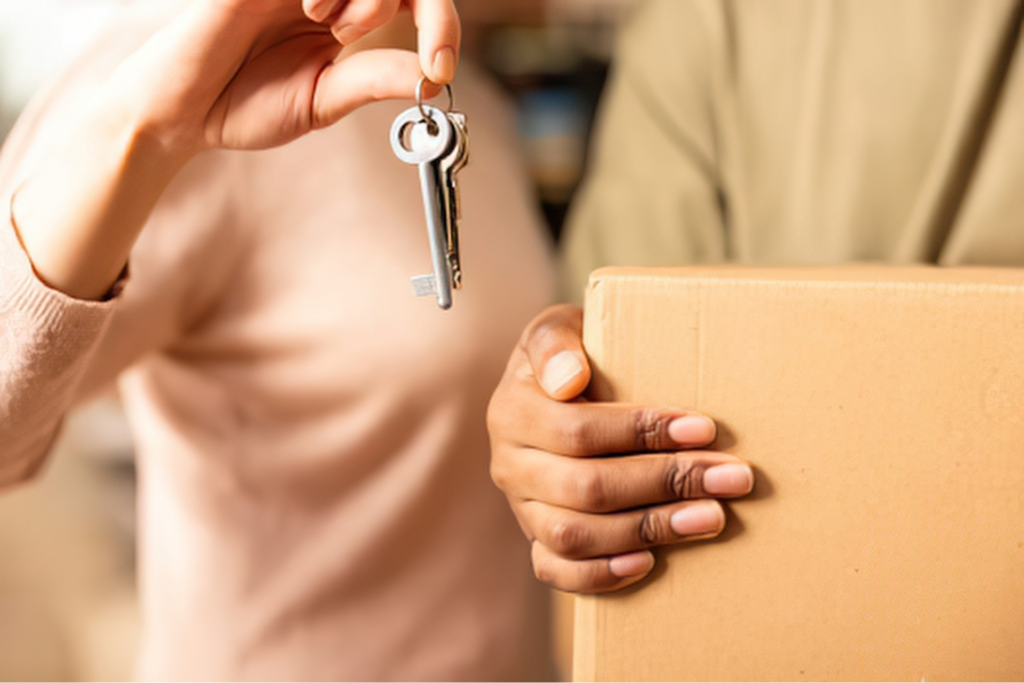 Image of a couple holding keys for a house for the new rights for unmarried couples blog