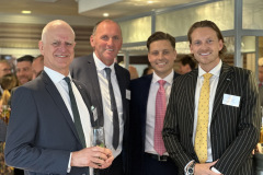 Martin Crutchley and Jon Hearn (Eastcote Wealth Management) with Joshua Foster and Harrison Foster (DHM Wynchwood LLP)